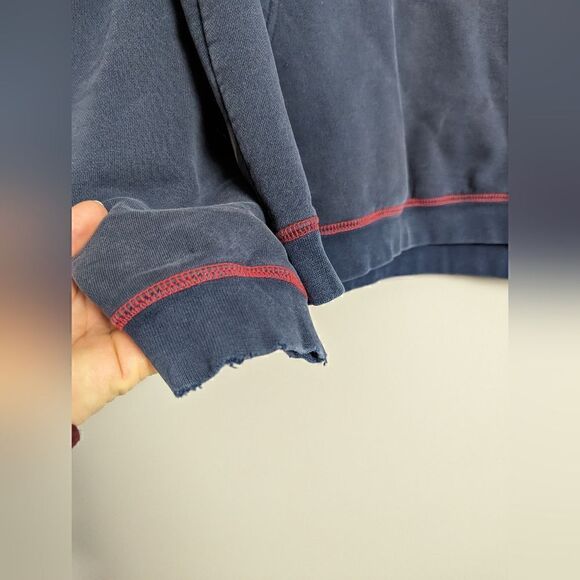 Vintage Boca Hoodie Navy and Red Size S Embroidered Logo - Picture 5 of 6
